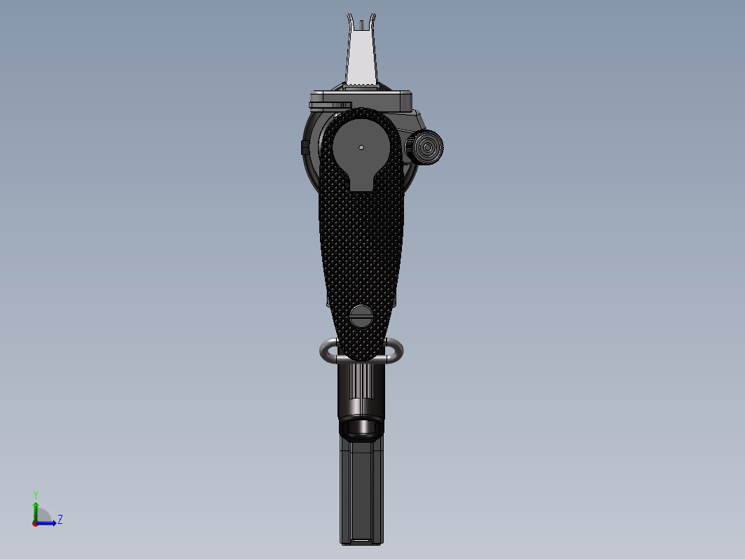 SolidWorks设计的AR15步枪3D模型