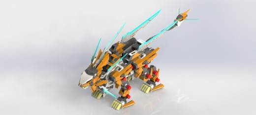 零式长牙狮玩具模型缩略图