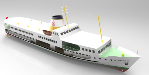 客运渡轮3D图纸