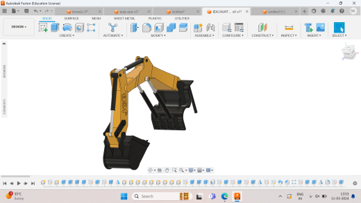 excavator挖机挖斗臂缩略图