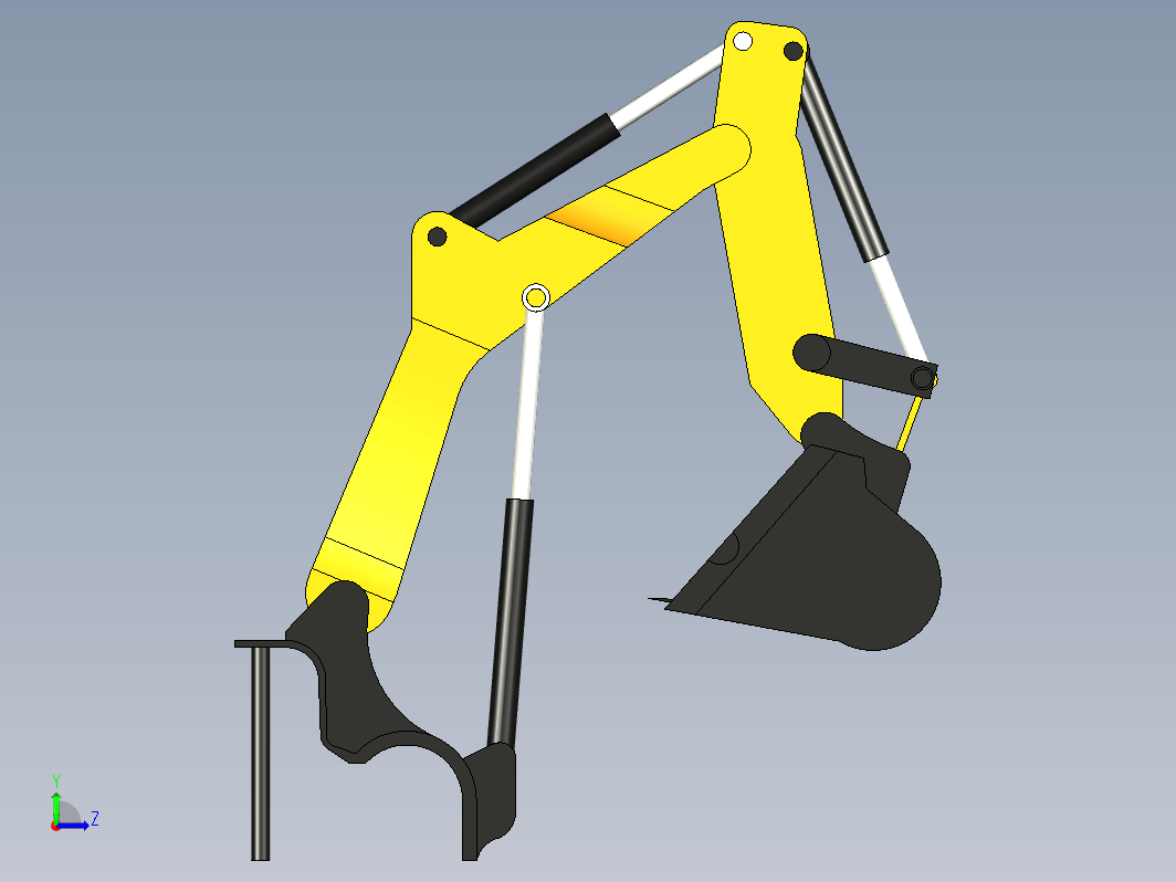 excavator挖机挖斗臂