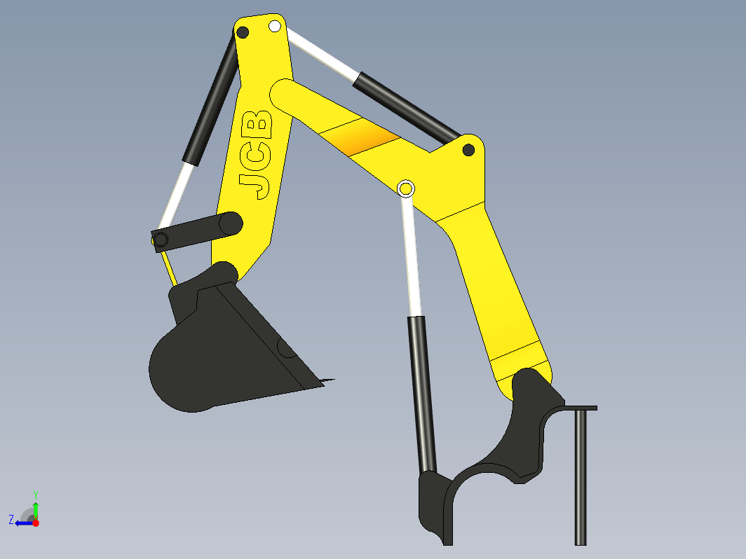 excavator挖机挖斗臂