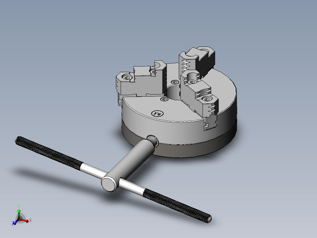 F0756-三爪万能卡盘设计模型