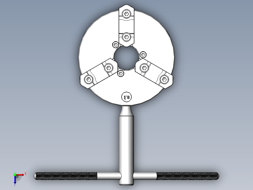 F0756-三爪万能卡盘设计模型