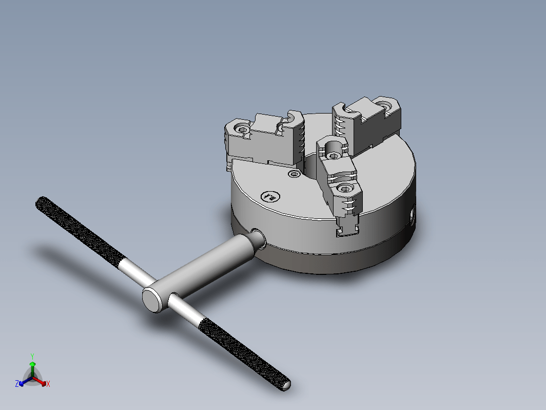 F0756-三爪万能卡盘设计模型