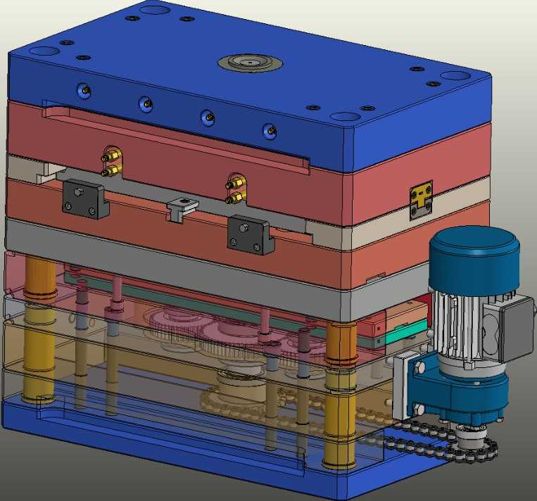 828变速箱模具反应器UG设计