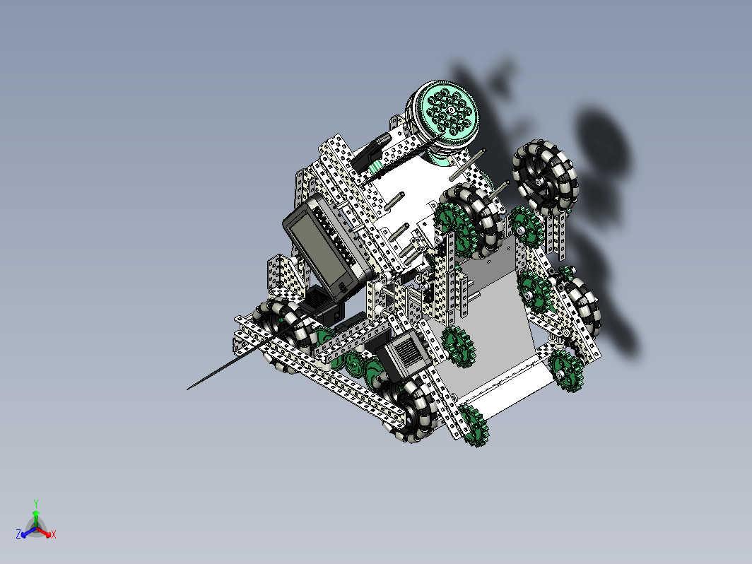 Robotics 2022 Design万向轮比赛机器人车