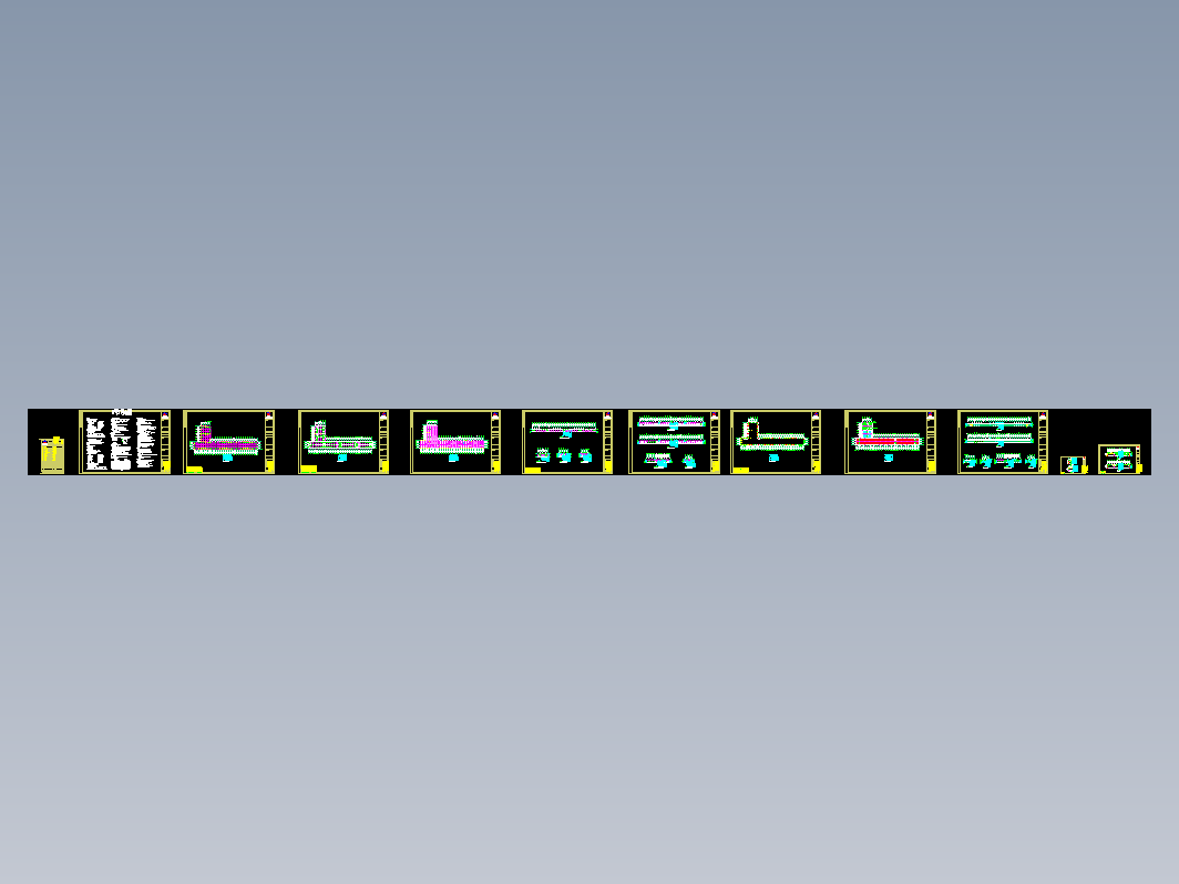 超越集团一期钢结构工程CAD