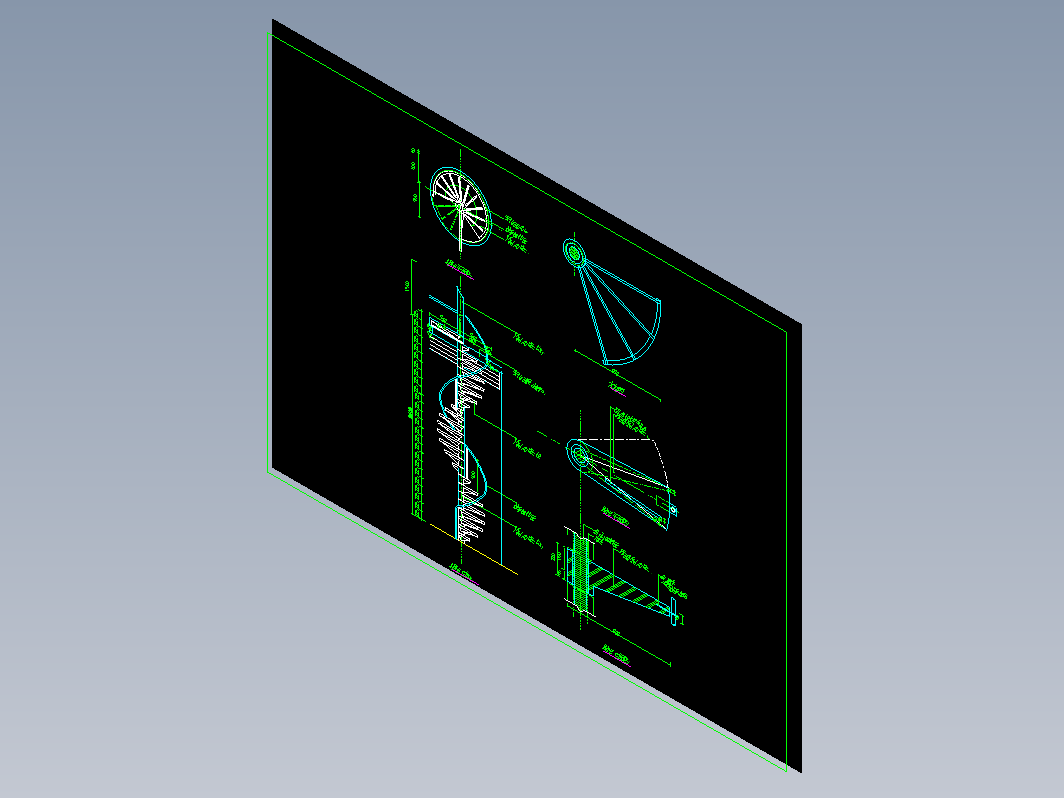 旋转楼梯详图