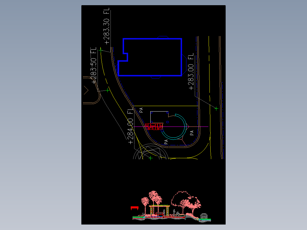 园路栈道CAD-016