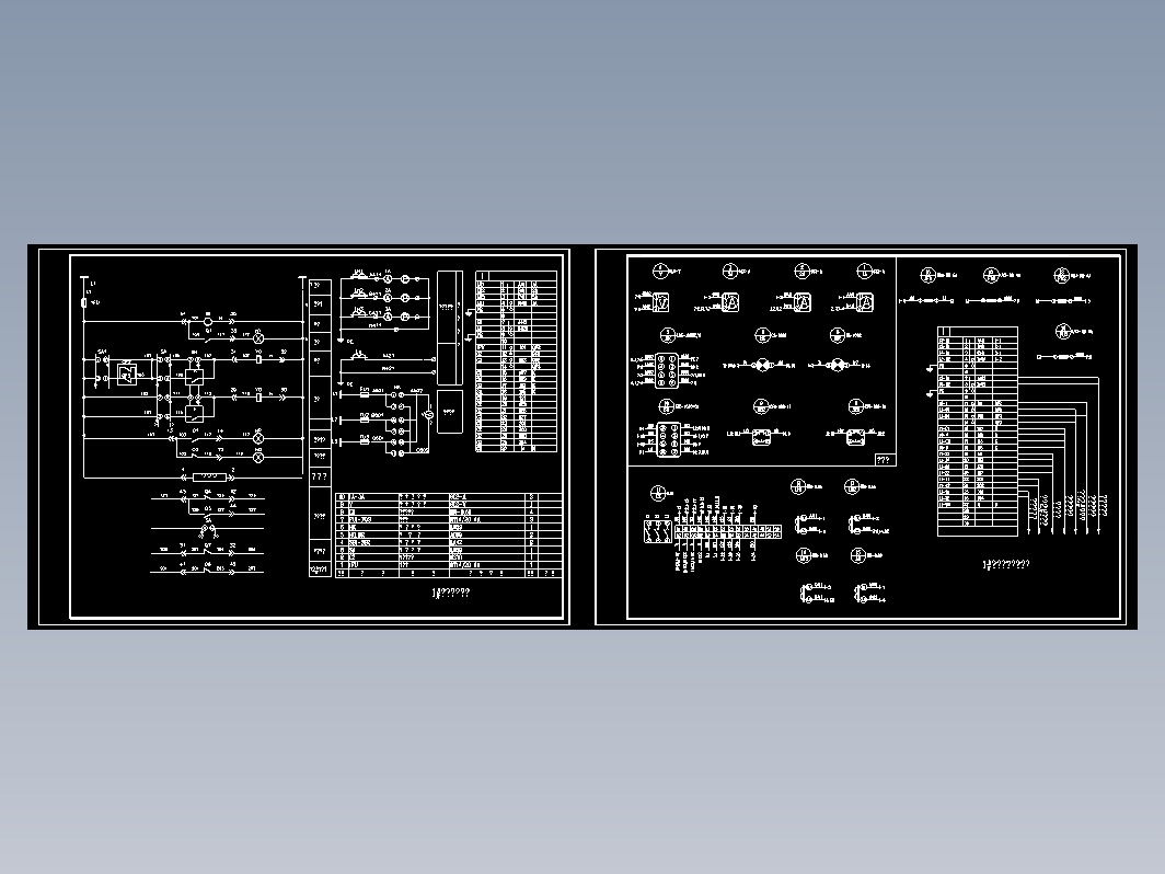 低压进线柜二次原理图、接线图 CAD图纸