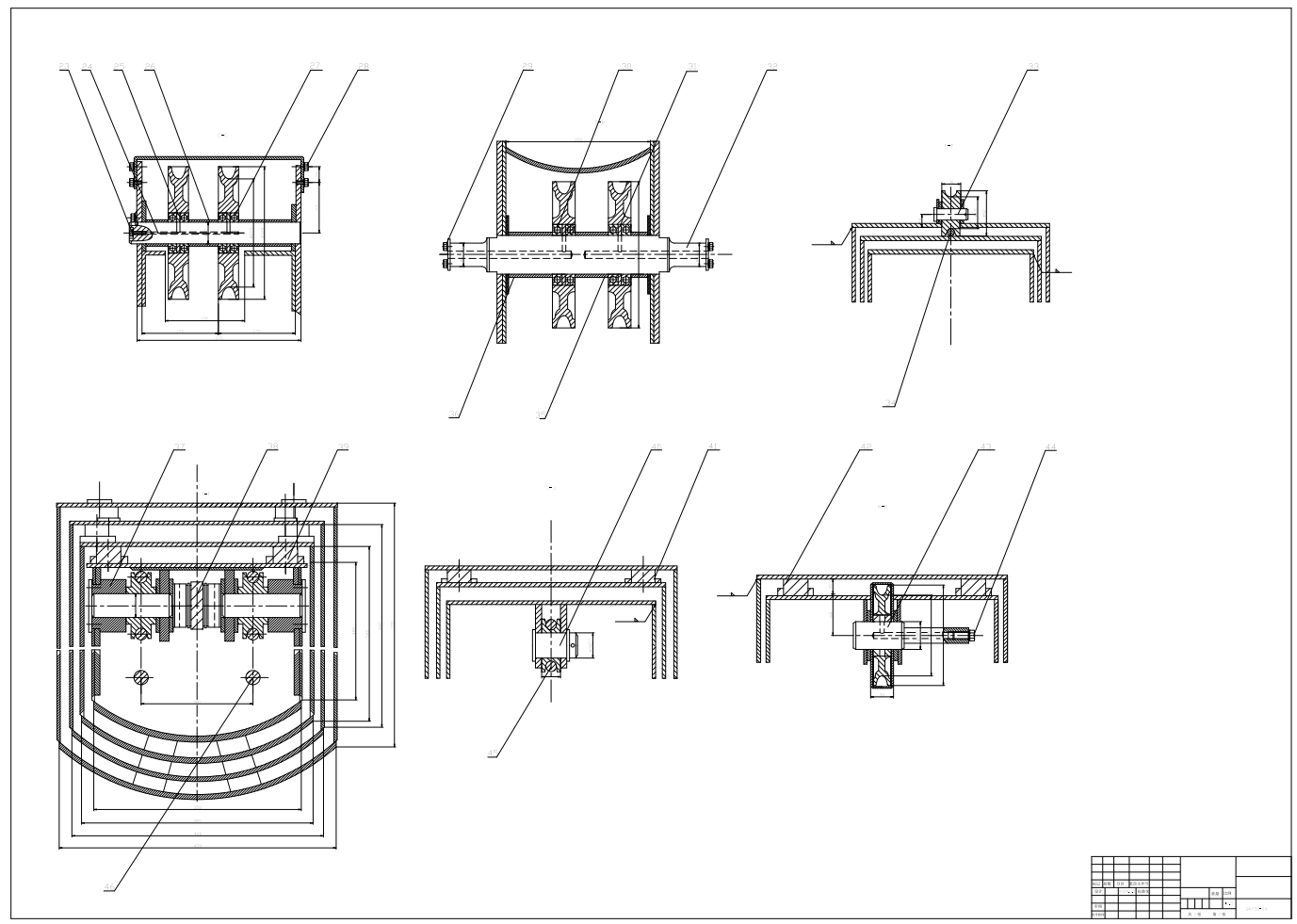 QAY50起重机的总体设计（全套设计含CAD图纸）CAD+说明