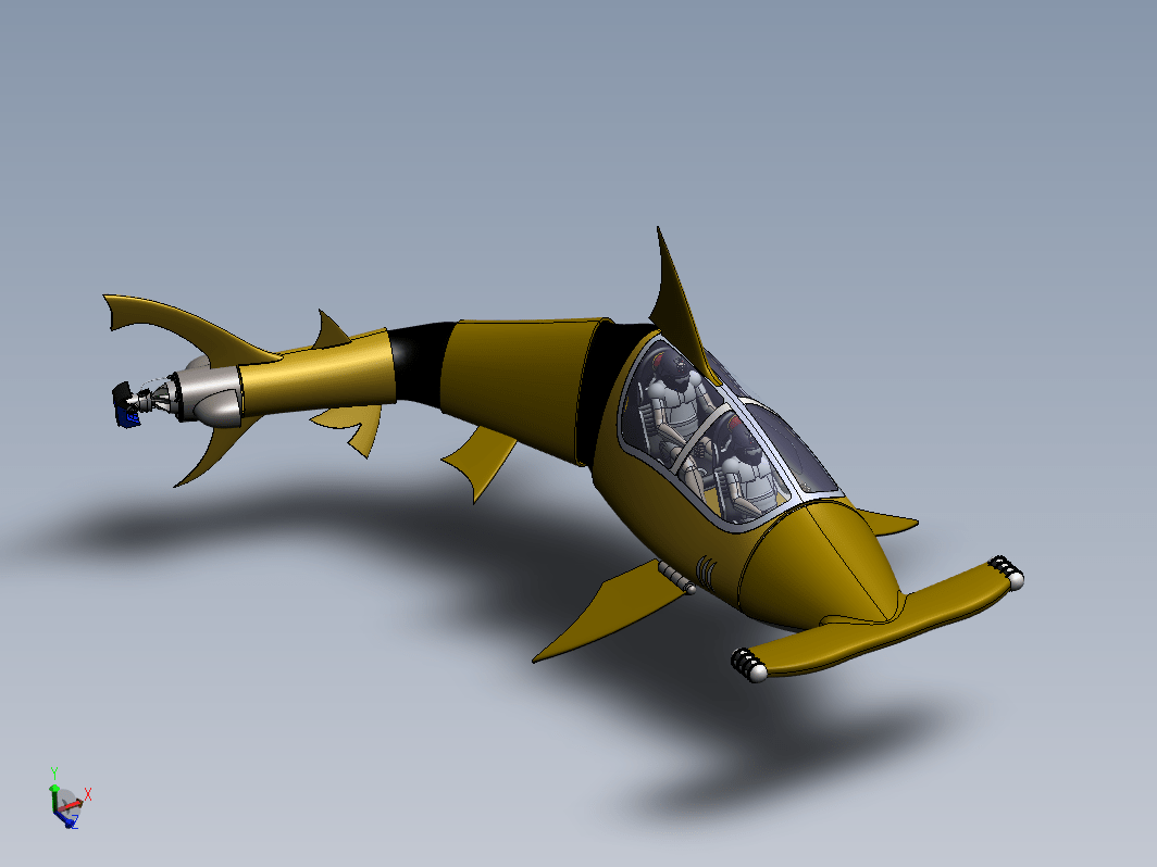 鲨鱼造型玩具潜艇 Shark Sub