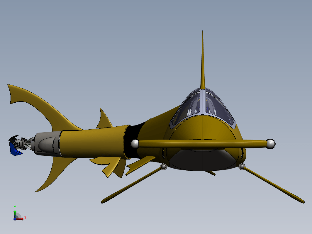 鲨鱼造型玩具潜艇 Shark Sub