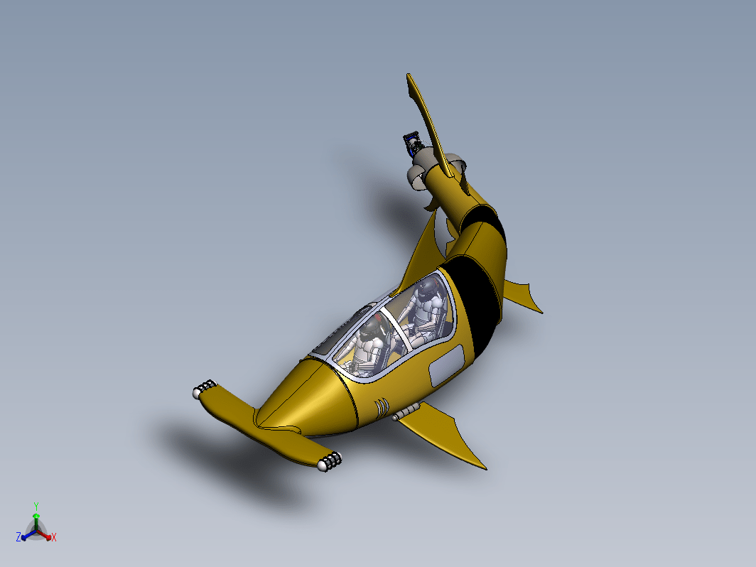 鲨鱼造型玩具潜艇 Shark Sub