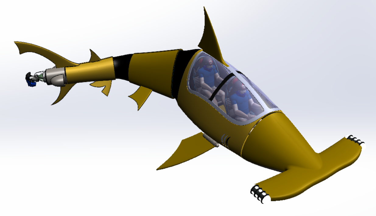 鲨鱼造型玩具潜艇 Shark Sub