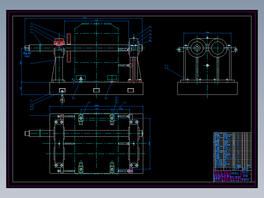 镗夹具装配图