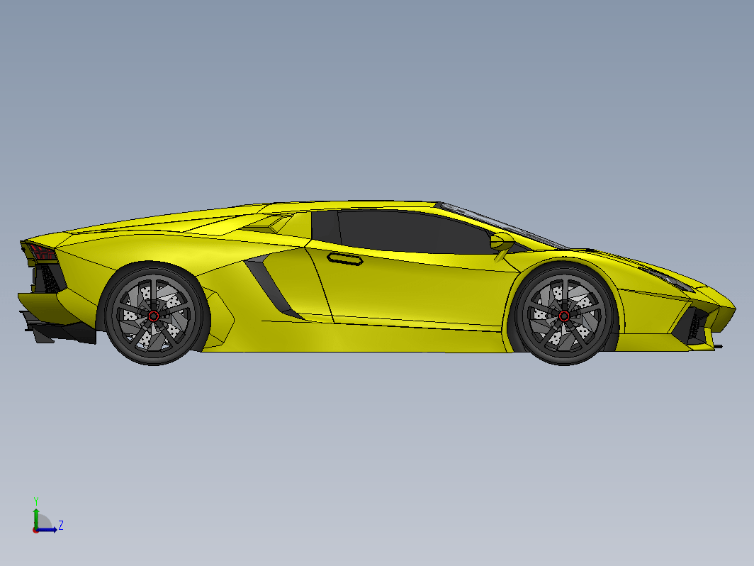 lamborghini-aventador跑车车壳