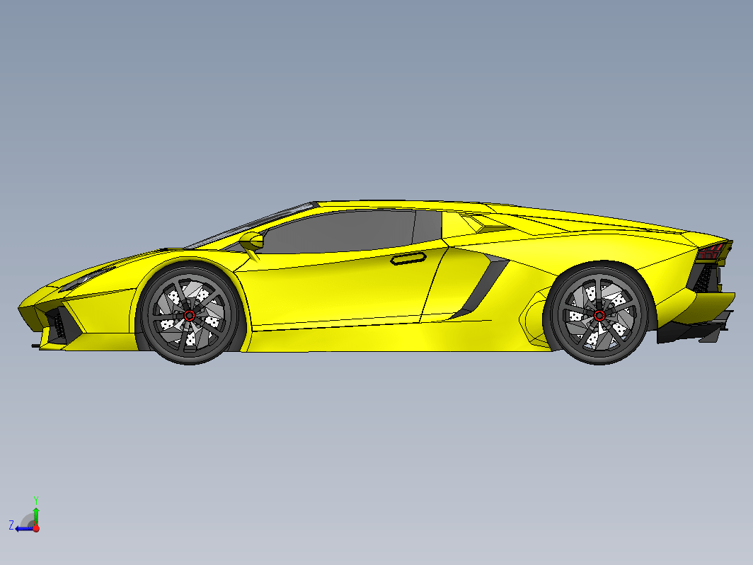 lamborghini-aventador跑车车壳