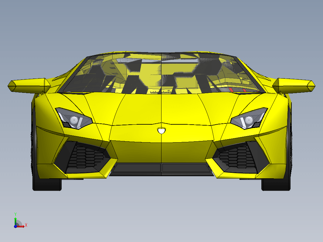 lamborghini-aventador跑车车壳