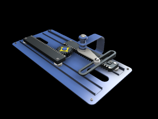 齿轮齿条演示机构 rack and pinion