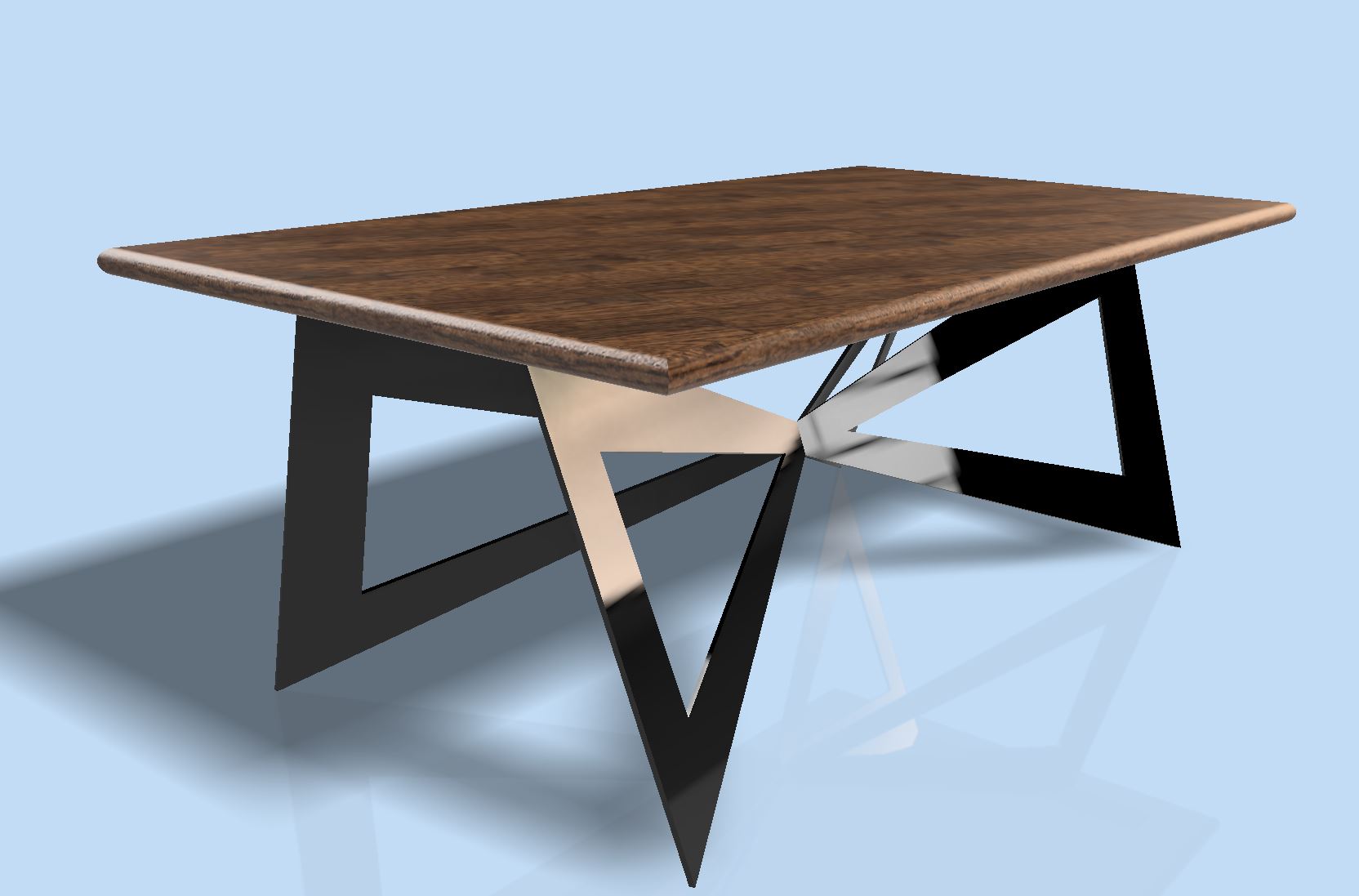 桌子 长凳 办公桌 办公室模型