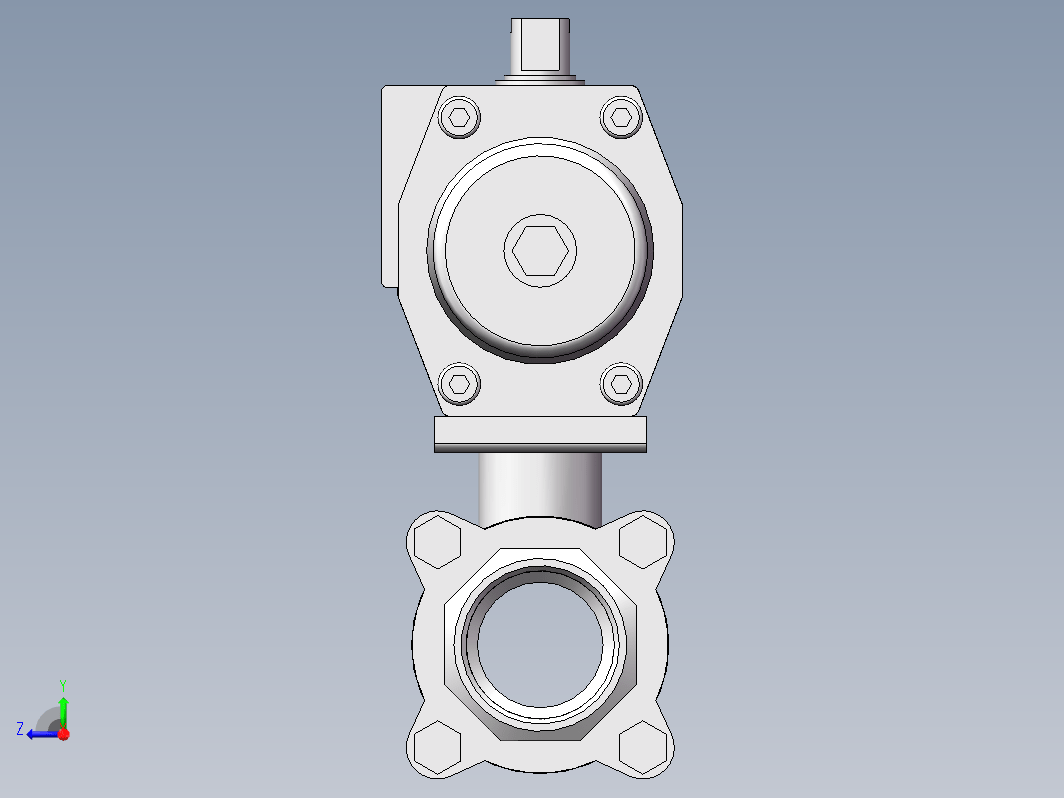 DN40三片式气动球阀