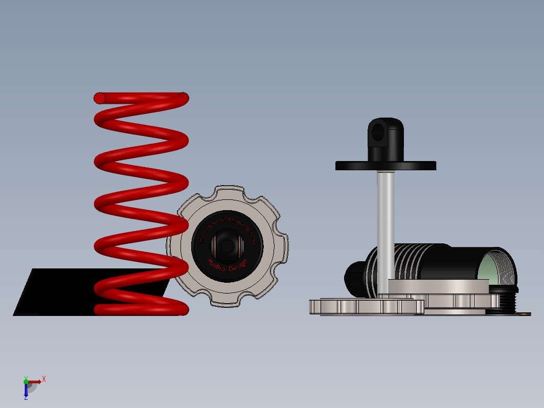 Trifon模型遥控车减震器3D数模图纸 Solidworks设计 附STEP x_t