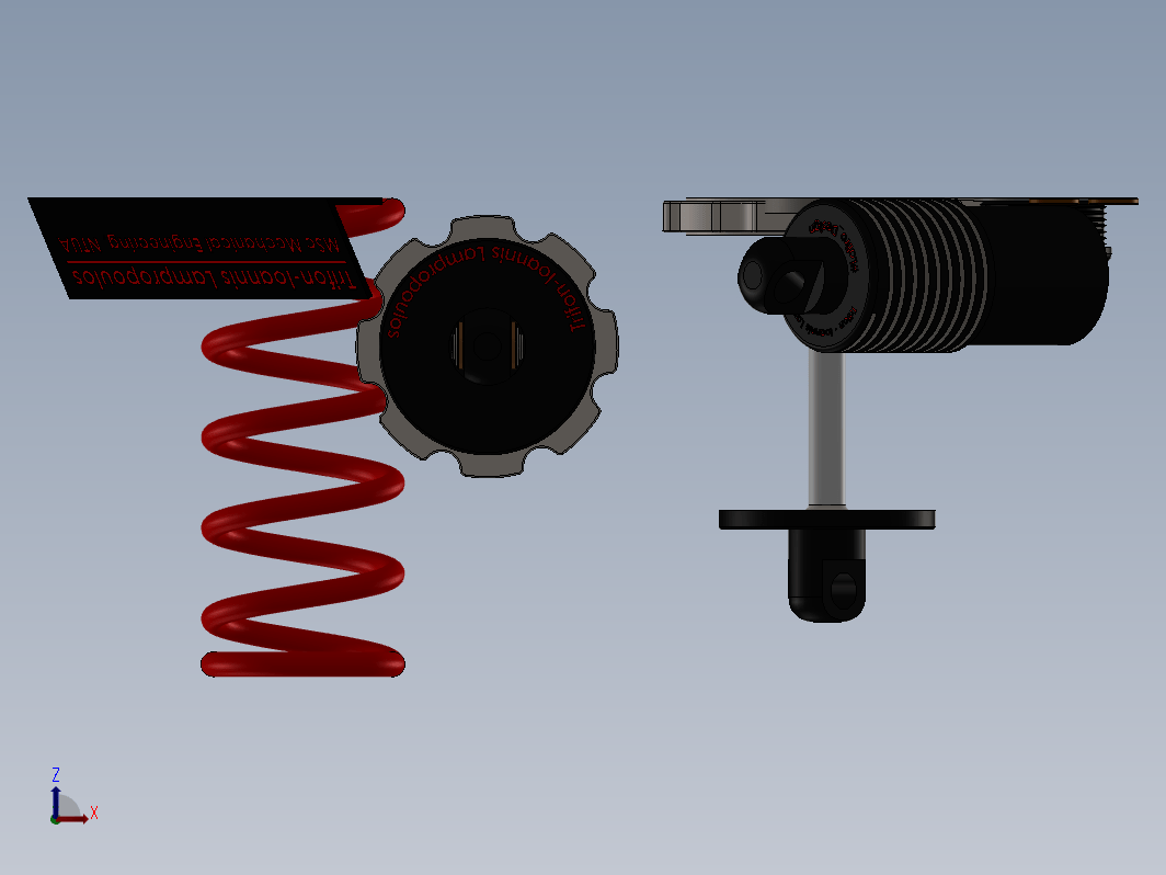 Trifon模型遥控车减震器3D数模图纸 Solidworks设计 附STEP x_t