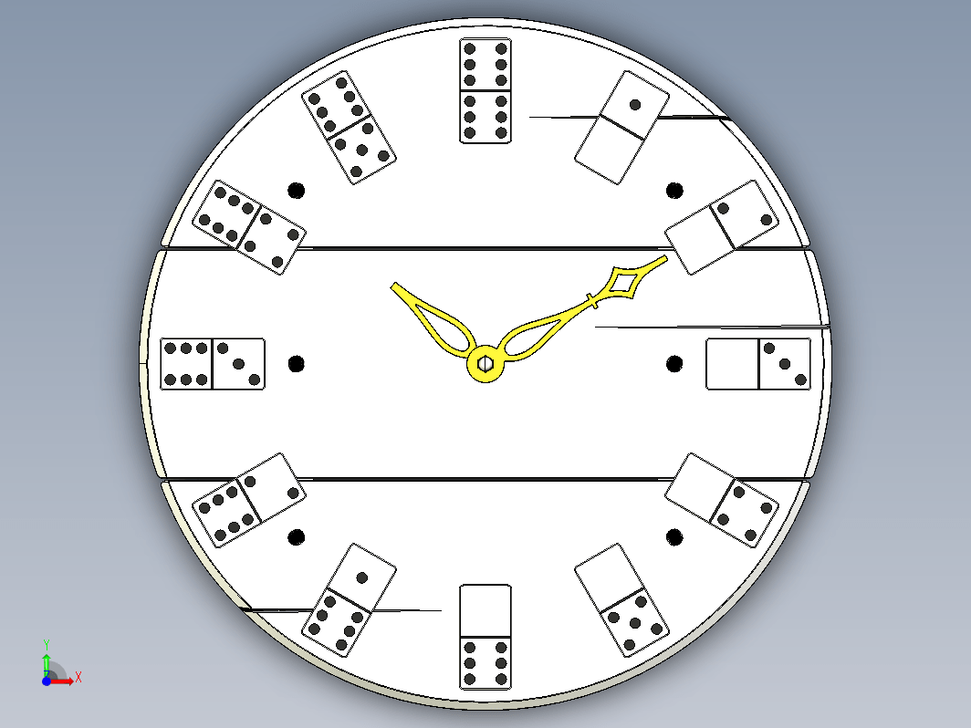 多米诺骨牌时钟