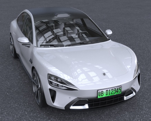 小米汽车su7   三维模型