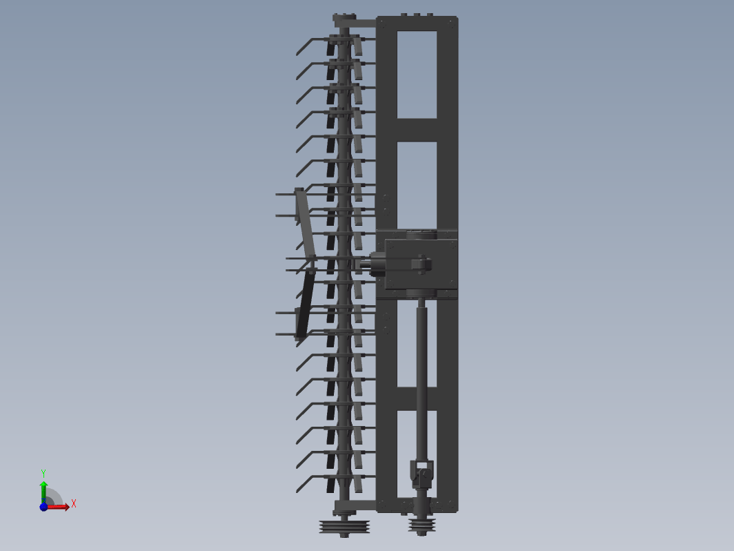 玉米秸秆还田机设计三维SW2014无参+CAD+说明书