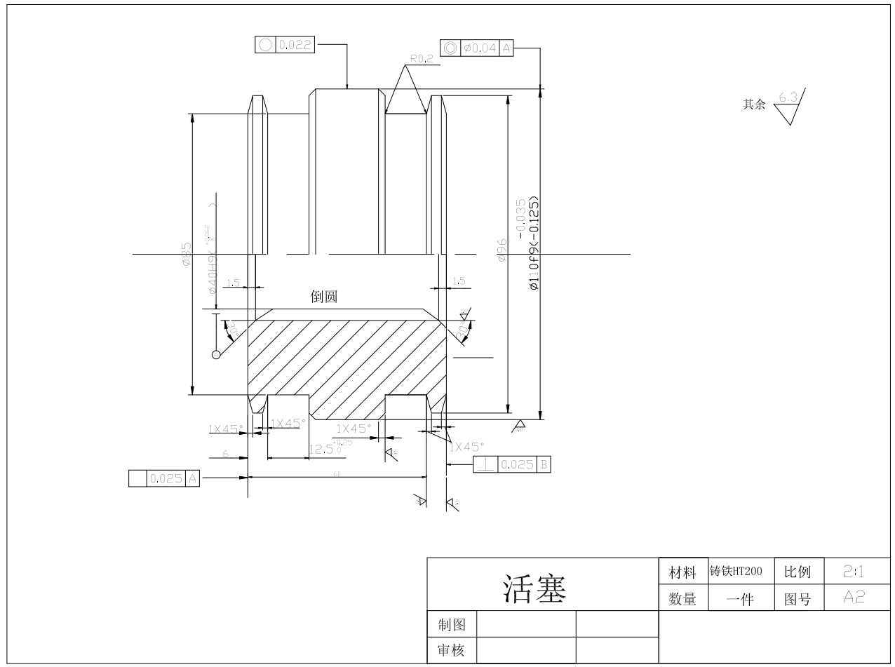 发动机缸体双面卧式组合机床动力滑台液压缸设计