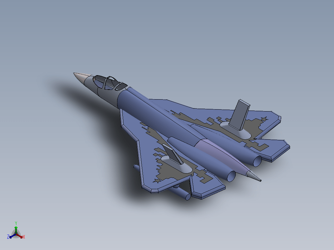 sukhoi SU-57苏57简易战斗机