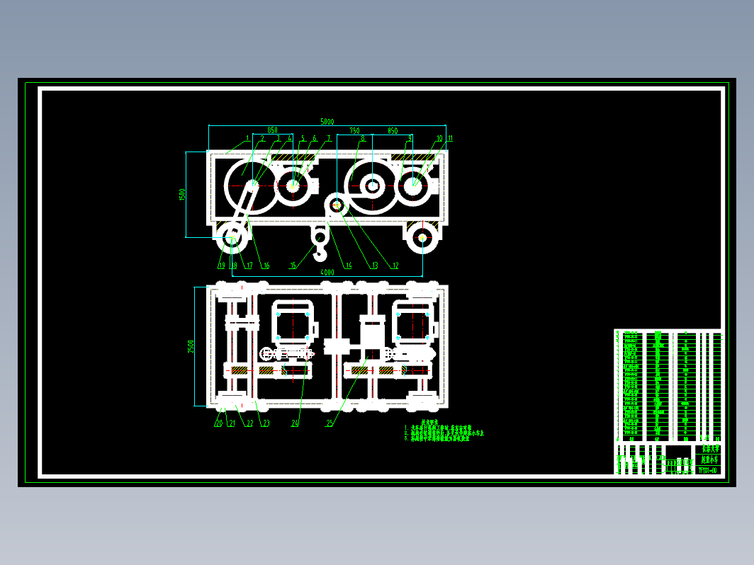 门式起重机总体设计+CAD+说明书