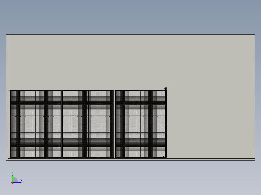 存储区围栏和大门