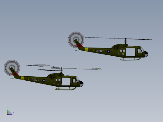 贝尔bell uh-1通用直升机缩略图