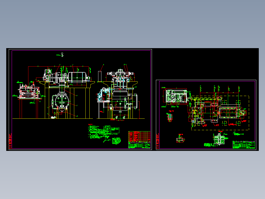 N8-0.98凝汽式汽轮机CAD