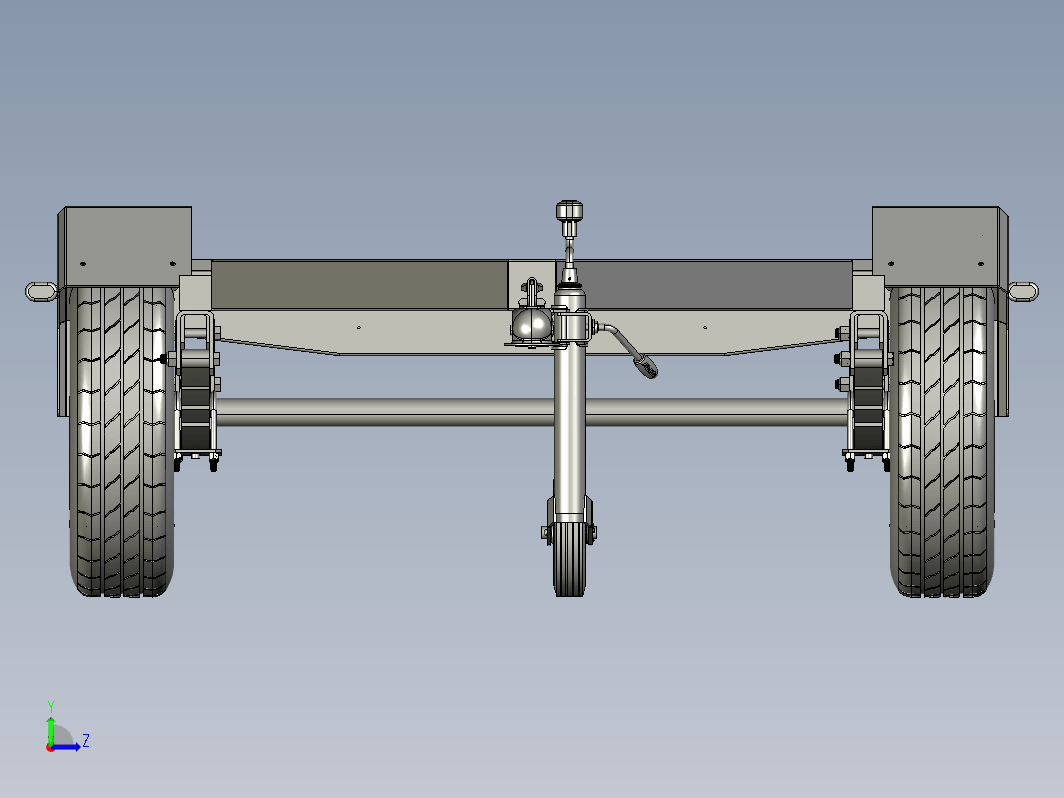 拖车框架结构 Trailer Frame 1000Kg