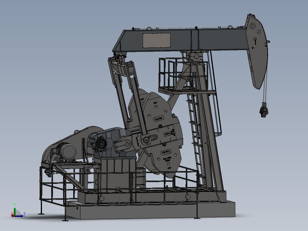 油田抽油机，俗称“磕头机”