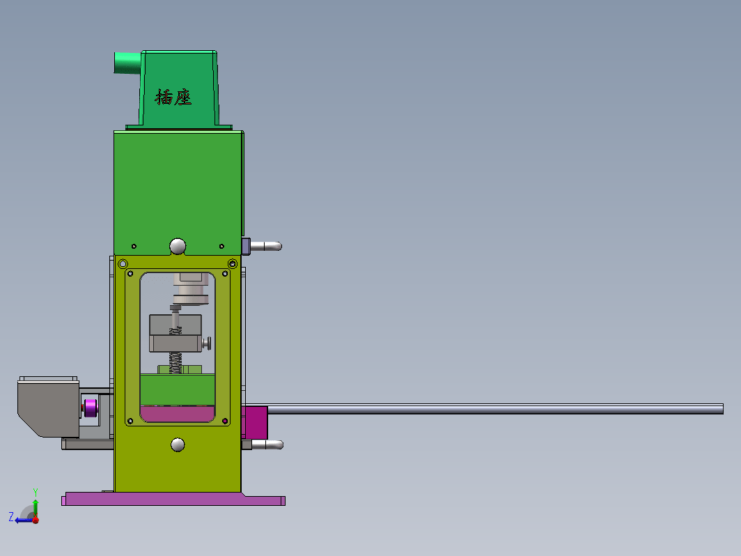 01月-A3K-Z导槽冲切模（sw18可编辑+工程图+bom）