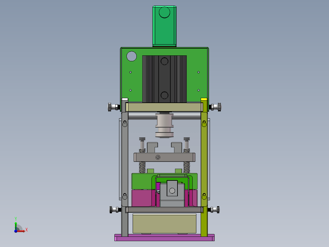 01月-A3K-Z导槽冲切模（sw18可编辑+工程图+bom）