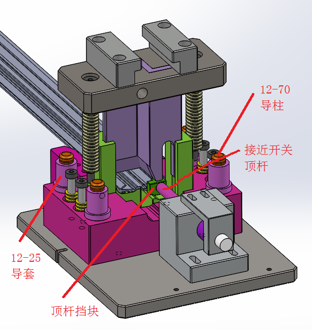 01月-A3K-Z导槽冲切模（sw18可编辑+工程图+bom）