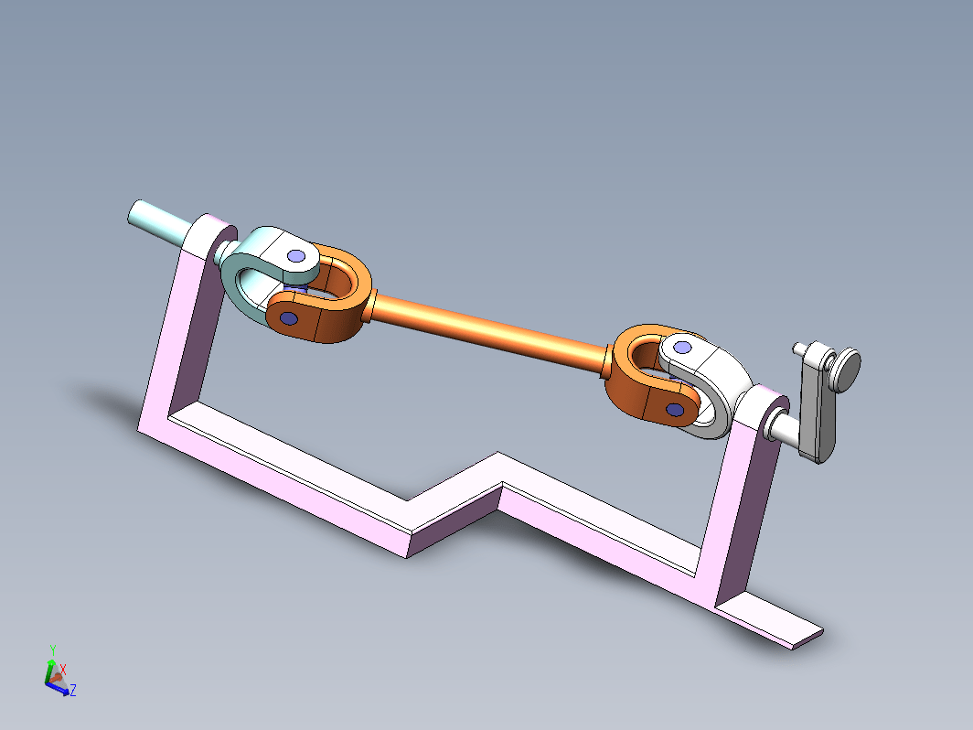 十字万向联轴器3D