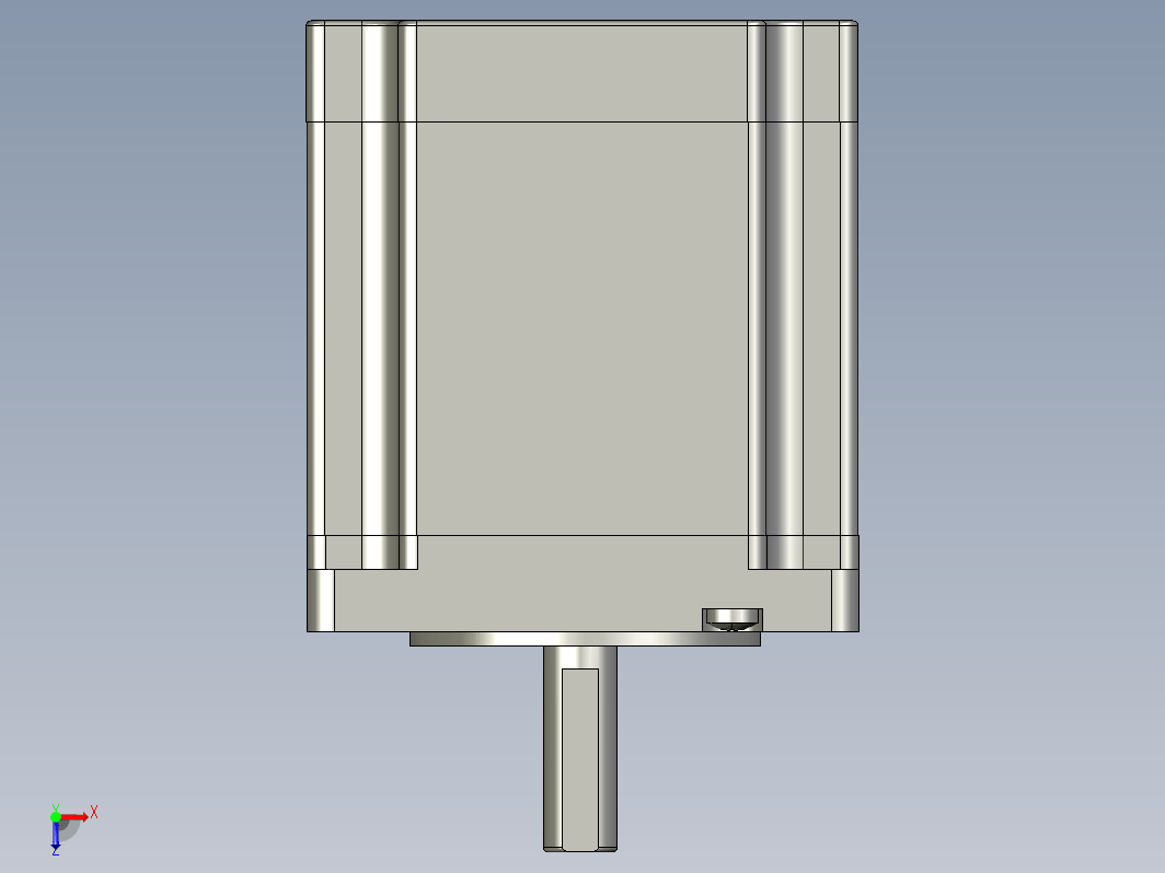 YK60HB65-03A  60mm两相步进电机（3D）