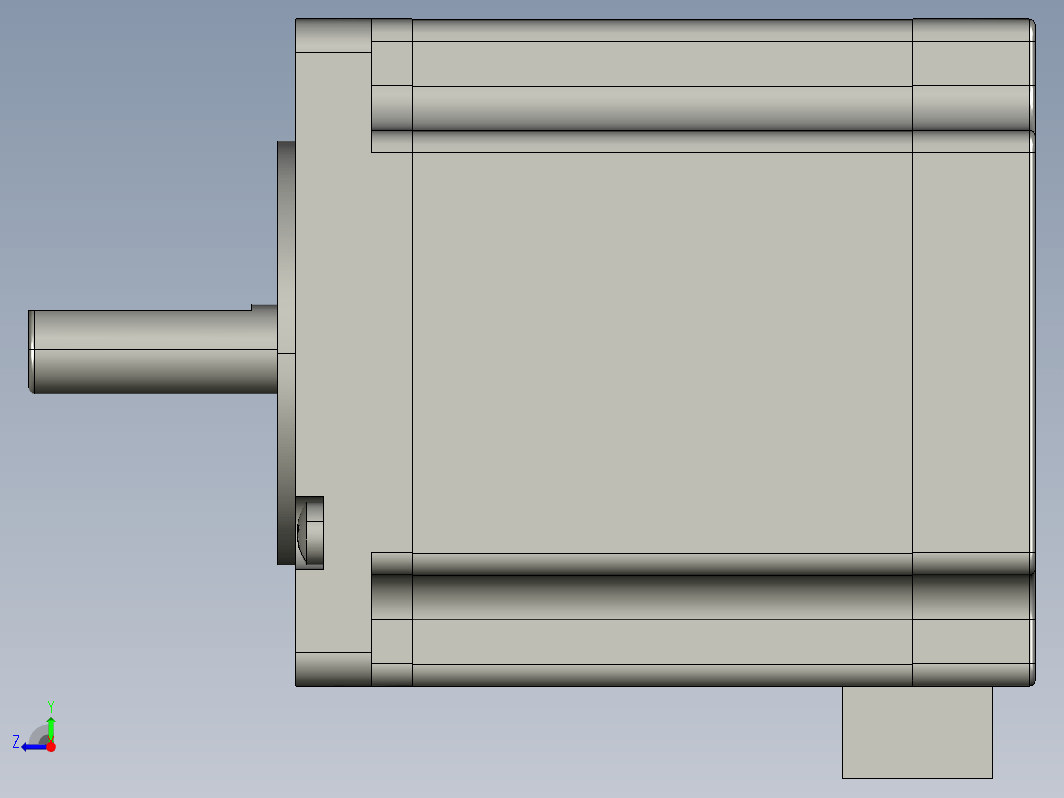 YK60HB65-03A  60mm两相步进电机（3D）