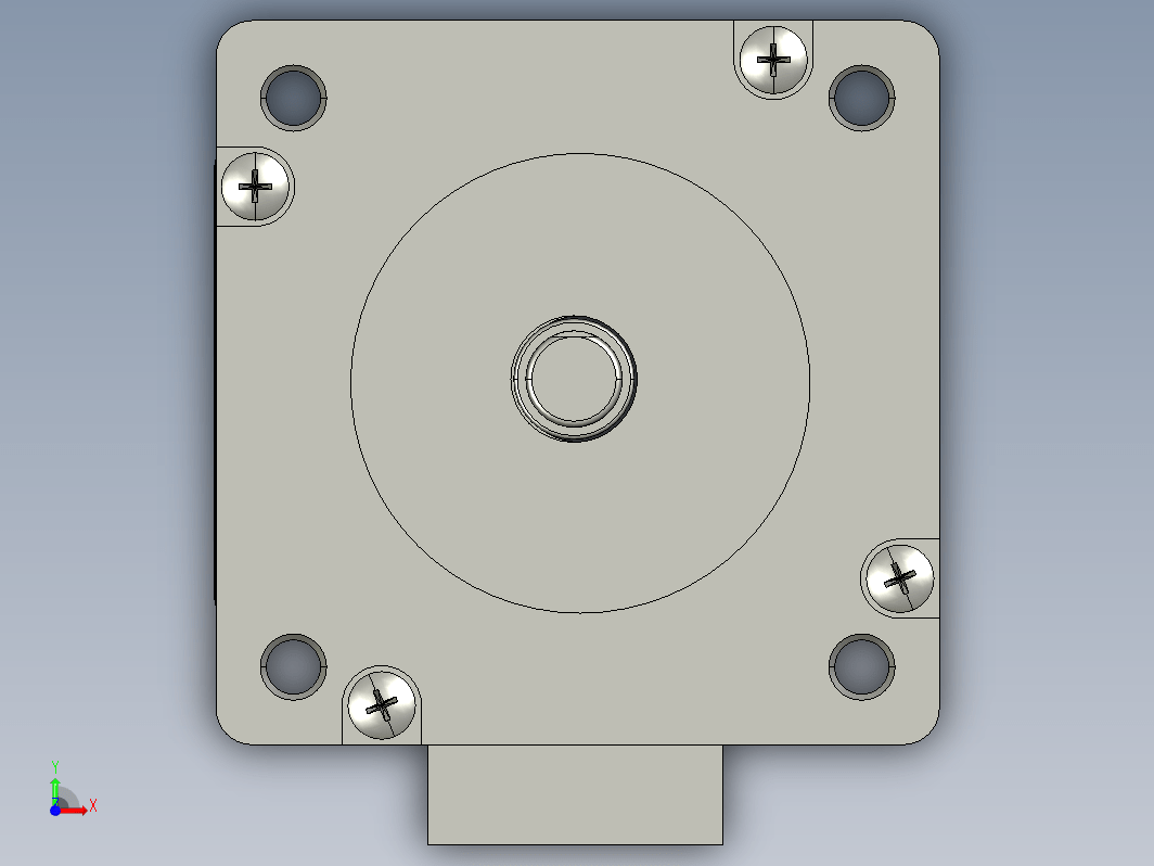 YK60HB65-03A  60mm两相步进电机（3D）