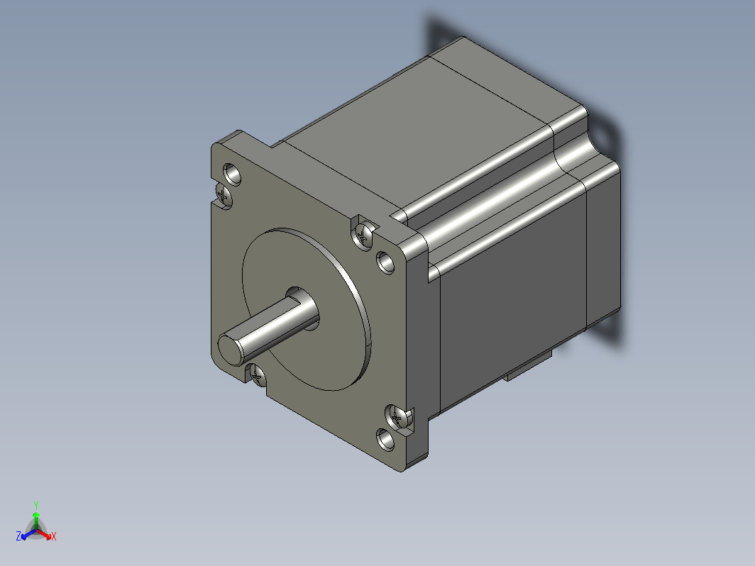 YK60HB65-03A  60mm两相步进电机（3D）