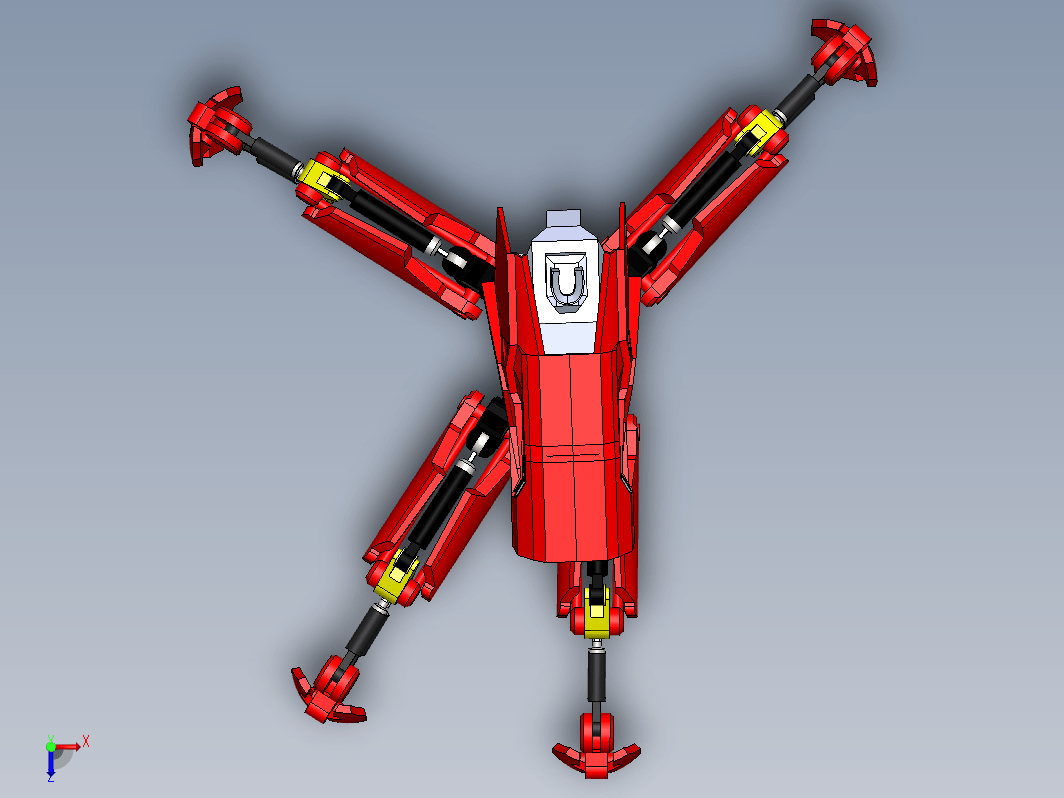 【252】四脚机器人SW设计