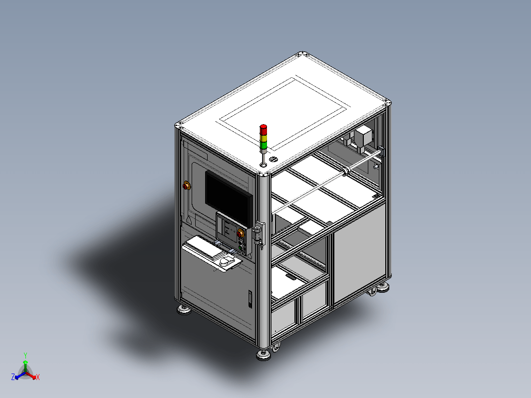 铝型材机架钣金造型-30